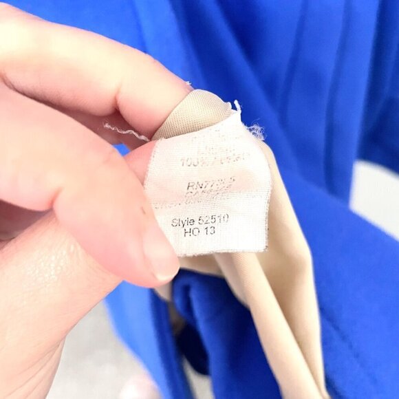 J. Crew Women’s Women's Wool Blend Royal Blue Coat Size 0 - Picture 5 of 7